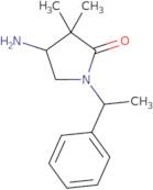 (4R)-4-Amino-3,3-dimethyl-1-[(1R)-1-phenylethyl]pyrrolidin-2-one