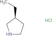 (3S)-3-Ethylpyrrolidine hydrochloride