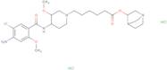 (3R)-1-Azabicyclo(2.2.2)oct-3-yl 6-((3S,4R)-4-((4-amino-5-chloro-2-methoxybenzoyl)amino)-3-methoxy…