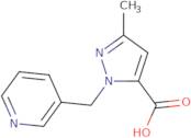 3-Methyl-1-[(pyridin-3-yl)methyl]-1H-pyrazole-5-carboxylic acid