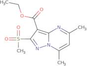 Ethyl 5,7-dimethyl-2-(methylsulfonyl)pyrazolo[1,5-a]pyrimidine-3-carboxylate