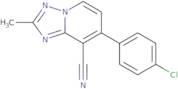 7-(4-Chlorophenyl)-2-methyl-[1,2,4]triazolo[1,5-a]pyridine-8-carbonitrile