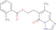 2-(5-Methyl-7-oxo-4,7-dihydro[1,2,4]triazolo[1,5-a]pyrimidin-6-yl)ethyl 2-methylbenzenecarboxylate