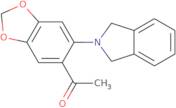 1-[6-(2,3-Dihydro-1H-isoindol-2-yl)-2H-1,3-benzodioxol-5-yl]ethan-1-one