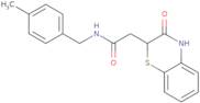 N-(4-Methylbenzyl)-2-(3-oxo-3,4-dihydro-2H-1,4-benzothiazin-2-yl)acetamide