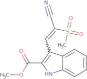 Methyl 3-[(1E)-2-cyano-2-methanesulfonyleth-1-en-1-yl]-1H-indole-2-carboxylate