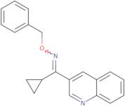 Cyclopropyl(3-quinolinyl)methanone o-benzyloxime