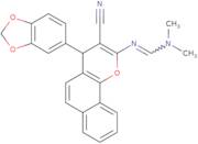 N'-[4-(1,3-Benzodioxol-5-yl)-3-cyano-4H-benzo[H]chromen-2-yl]-N,N-dimethyliminoformamide