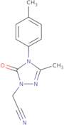 2-[3-Methyl-4-(4-methylphenyl)-5-oxo-4,5-dihydro-1H-1,2,4-triazol-1-yl]acetonitrile