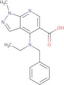 4-[Benzyl(ethyl)amino]-1-methyl-1H-pyrazolo[3,4-b]pyridine-5-carboxylic acid