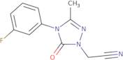 2-[4-(3-Fluorophenyl)-3-methyl-5-oxo-4,5-dihydro-1H-1,2,4-triazol-1-yl]acetonitrile