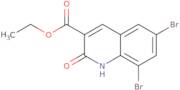 Ethyl 6,8-dibromo-2-oxo-1,2-dihydroquinoline-3-carboxylate