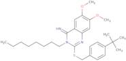 2-{[4-(tert-Butyl)benzyl]sulfanyl}-6,7-dimethoxy-3-octyl-4(3H)-quinazolinimine