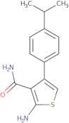 2-Amino-4-[4-(propan-2-yl)phenyl]thiophene-3-carboxamide