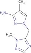 4-Methyl-1-[(2-methyl-1,2,4-triazol-3-yl)methyl]pyrazol-3-amine