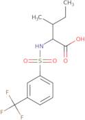 (2S,3S)-3-Methyl-2-[3-(trifluoromethyl)benzenesulfonamido]pentanoic acid