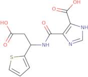 4-{[2-Carboxy-1-(thiophen-2-yl)ethyl]carbamoyl}-1H-imidazole-5-carboxylic acid