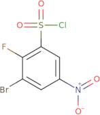 3-Bromo-2-fluoro-5-nitrobenzene-1-sulfonyl chloride