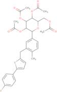 (2R,3R,4R,5S,6R)-2-(Acetoxymethyl)-6-(3-((5-(4-fluorophenyl)thiophen-2-yl)methyl)-4-methylphenyl)tetrahydro-2H-pyran-3,4,5-triyl tri acetate