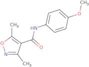 N-(4-Methoxyphenyl)-3,5-dimethyl-1,2-oxazole-4-carboxamide