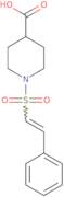 1-[(E)-2-Phenylethenesulfonyl]piperidine-4-carboxylic acid