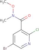 5-Bromo-2-chloro-N-methoxy-N-methylnicotinamide