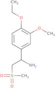 1-(4-Ethoxy-3-methoxyphenyl)-2-(methylsulfonyl)ethanamine