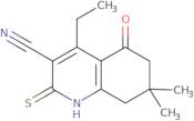4-Ethyl-2-mercapto-7,7-dimethyl-5-oxo-5,6,7,8-tetrahydroquinoline-3-carbonitrile