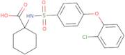 1-((4-(2-Chlorophenoxy)phenyl)sulfonamido)cyclohexane-1-carboxylic Acid