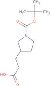 3-(1-(tert-Butoxycarbonyl)pyrrolidin-3-yl)propanoic acid