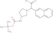 (3-Boc-amino-pyrrolidin-1-yl)-naphthalen-2-yl-acetic acid