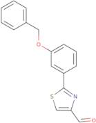 2-(3-(Benzyloxy)phenyl)thiazole-4-carbaldehyde