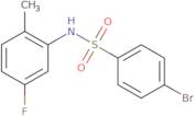 4-bromo-N-(5-fluoro-2-methylphenyl)benzene-1-sulfonamide