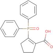 2-(Diphenyl-phosphinoyl)-cyclopent-1-enecarboxylic acid