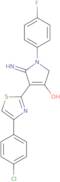 5-Amino-4-[4-(4-chlorophenyl)-1,3-thiazol-2-yl]-1-(4-fluorophenyl)-2,3-dihydro-1H-pyrrol-3-one