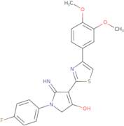 5-Amino-4-[4-(3,4-dimethoxyphenyl)-1,3-thiazol-2-yl]-1-(4-fluorophenyl)-2,3-dihydro-1H-pyrrol-3-one