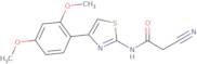2-Cyano-N-[4-(2,4-dimethoxyphenyl)-1,3-thiazol-2-yl]acetamide