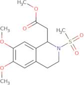 Methyl 2-(2-methanesulfonyl-6,7-dimethoxy-1,2,3,4-tetrahydroisoquinolin-1-yl)acetate