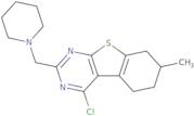 4-Chloro-7-methyl-2-(piperidin-1-ylmethyl)-5,6,7,8-tetrahydro[1]benzothieno[2,3-d]pyrimidine