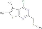 4-Chloro-5,6-dimethyl-2-[(methylthio)methyl]thieno[2,3-d]pyrimidine