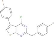 4-Chloro-5-(4-fluorophenyl)-2-[(4-fluorophenyl)methyl]thieno[2,3-d]pyrimidine