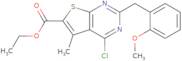 Ethyl 4-chloro-2-[(2-methoxyphenyl)methyl]-5-methylthieno[2,3-d]pyrimidine-6-carboxylate