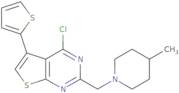 4-Chloro-2-[(4-methylpiperidin-1-yl)methyl]-5-thien-2-ylthieno[2,3-d]pyrimidine