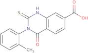 2-Mercapto-3-(2-methylphenyl)-4-oxo-3,4-dihydroquinazoline-7-carboxylic acid