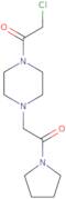 2-Chloro-1-{4-[2-oxo-2-(pyrrolidin-1-yl)ethyl]piperazin-1-yl}ethan-1-one