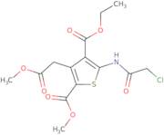 4-Ethyl 2-methyl 5-(2-chloroacetamido)-3-(2-methoxy-2-oxoethyl)thiophene-2,4-dicarboxylate