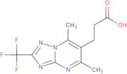 3-[5,7-Dimethyl-2-(trifluoromethyl)-[1,2,4]triazolo[1,5-a]pyrimidin-6-yl]propanoic acid