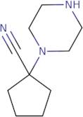 1-(Piperazin-1-yl)cyclopentane-1-carbonitrile