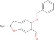 5-(Benzyloxy)-2-methyl-2,3-dihydro-1-benzofuran-6-carbaldehyde