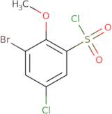 3-Bromo-5-chloro-2-methoxybenzene-1-sulfonyl chloride